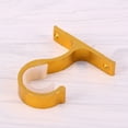 thumbnail image 4 of 2PCS Curtain Rod Aluminium Alloy Thick Single Bracket Mounting Bracket(Golden), 4 of 6