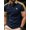 Blue, variant on DCDany Men's Polo Shirt Vintage Short Sleeve T-Shirt Classic Golf Shirt Fashion Button Cotton Top with Pocket Blue L