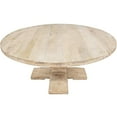 thumbnail image 3 of Benedict 7-piece Dining Set - 70" Round Table in White and 6 Ivory Linen Chairs, 3 of 10