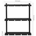 thumbnail image 5 of MyGift Black Wood Wall-Mounted Wine Glass Holder, 5 of 5