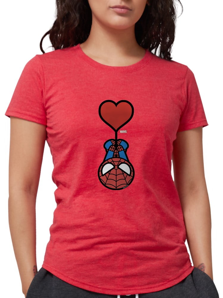CafePress - Spider Man Heart Womens Tri 