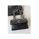 thumbnail image 4 of Bolso Correa De Hombro Plateado Diseño De La Tela Rayas negro plata, 4 of 5