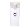 thumbnail image 1 of Taza de café aislada de 500 ml, tapa de rebote portátil de moda, taza de café con aislamiento de acero inoxidable, color blanco, 1 of 5