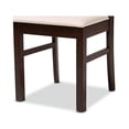 thumbnail image 6 of Baxton Studio Amara Mid-Century Modern Cream Fabric and Dark Brown Finished Wood 2-Piece Dining Chair Set, 6 of 7
