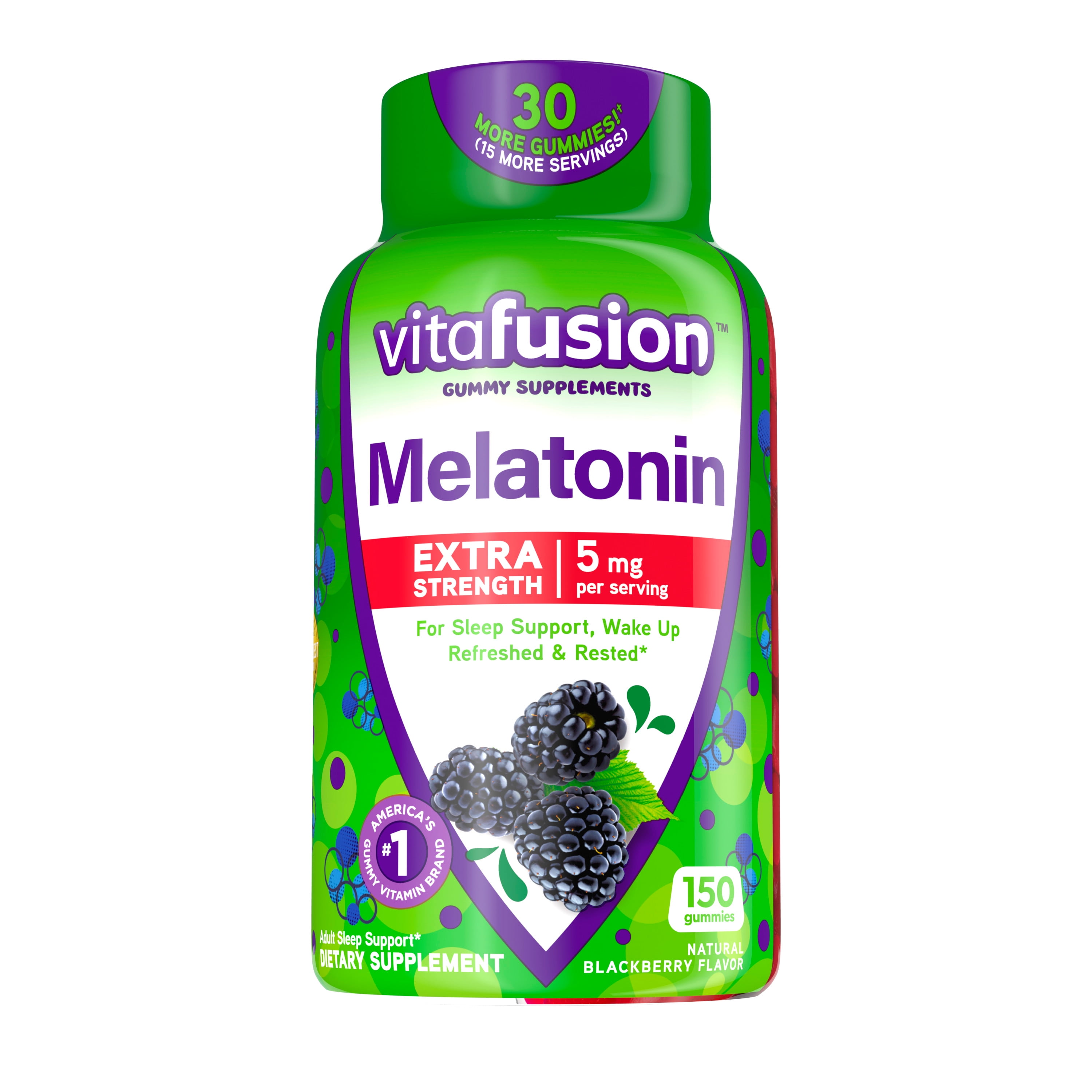 Vitafusion Extra Strength Melatonin Gummy Vitamins, 5mg, 150 ct Gummies