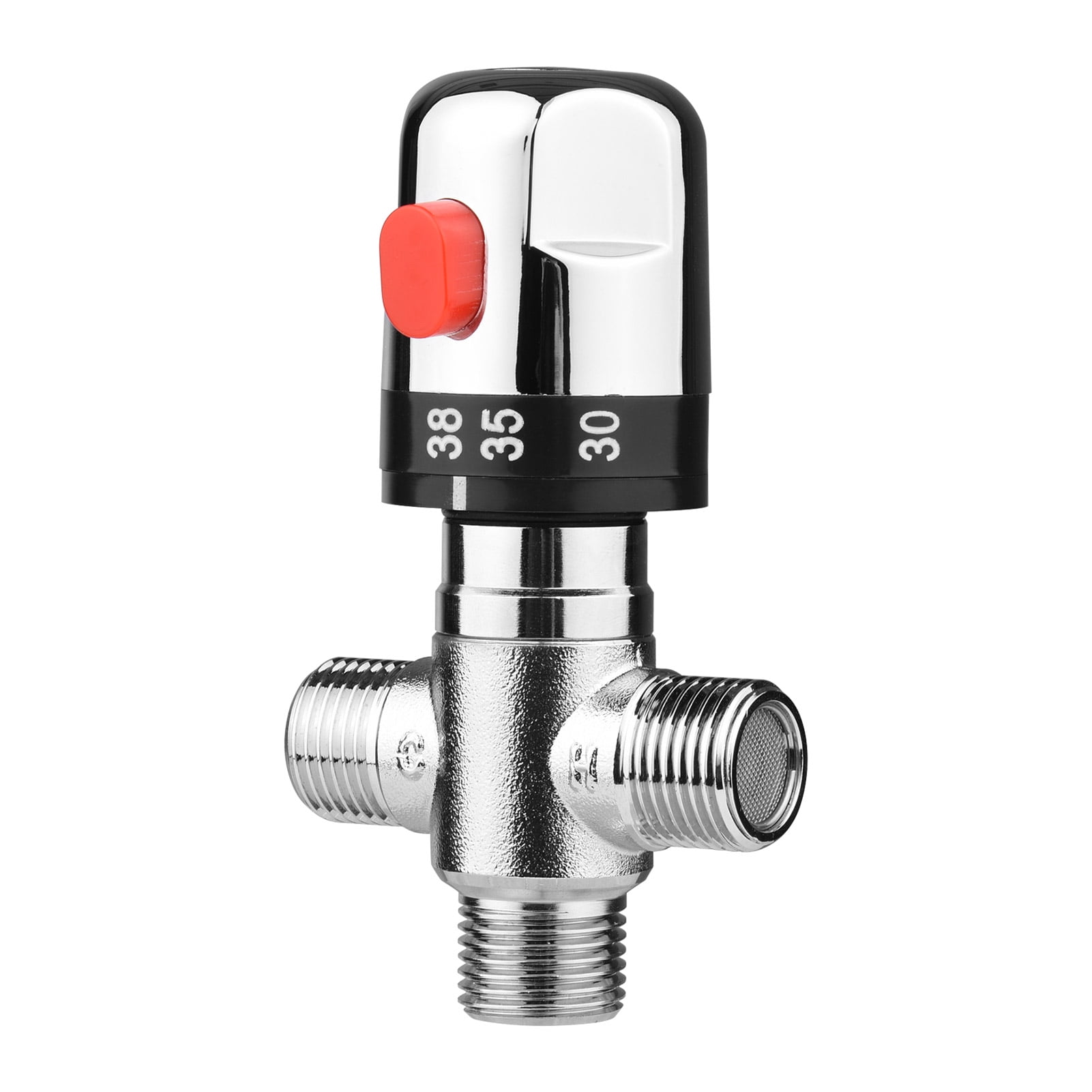 G1/2 Water Heater Thermostat Mixing Valve Hot Cold Temperature Control Mixer 