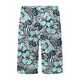 thumbnail image 5 of JAJAHO Mens Hawaiian Beach Shorts Tropical Printed Drawstring Elastic Waist Breathable Mesh Summer Shorts Soft Bottoms, 5 of 5