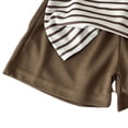 thumbnail image 4 of WRKEKC Boys Summer Casual Outfits Thin Striped Short Sleeve Side Pocket T Shirt and Casual Shorts Set for 0-10 Years, 4 of 7