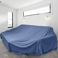 thumbnail image 4 of Hxlamzoo Stretchable Dustproof Furniture Cover 2.4x2M for Sofa, Bed, Couch Protector During Renovation & Storage - Breathable Polyester Fabric, Universal Fit (Gray/Black/Blue), 4 of 7