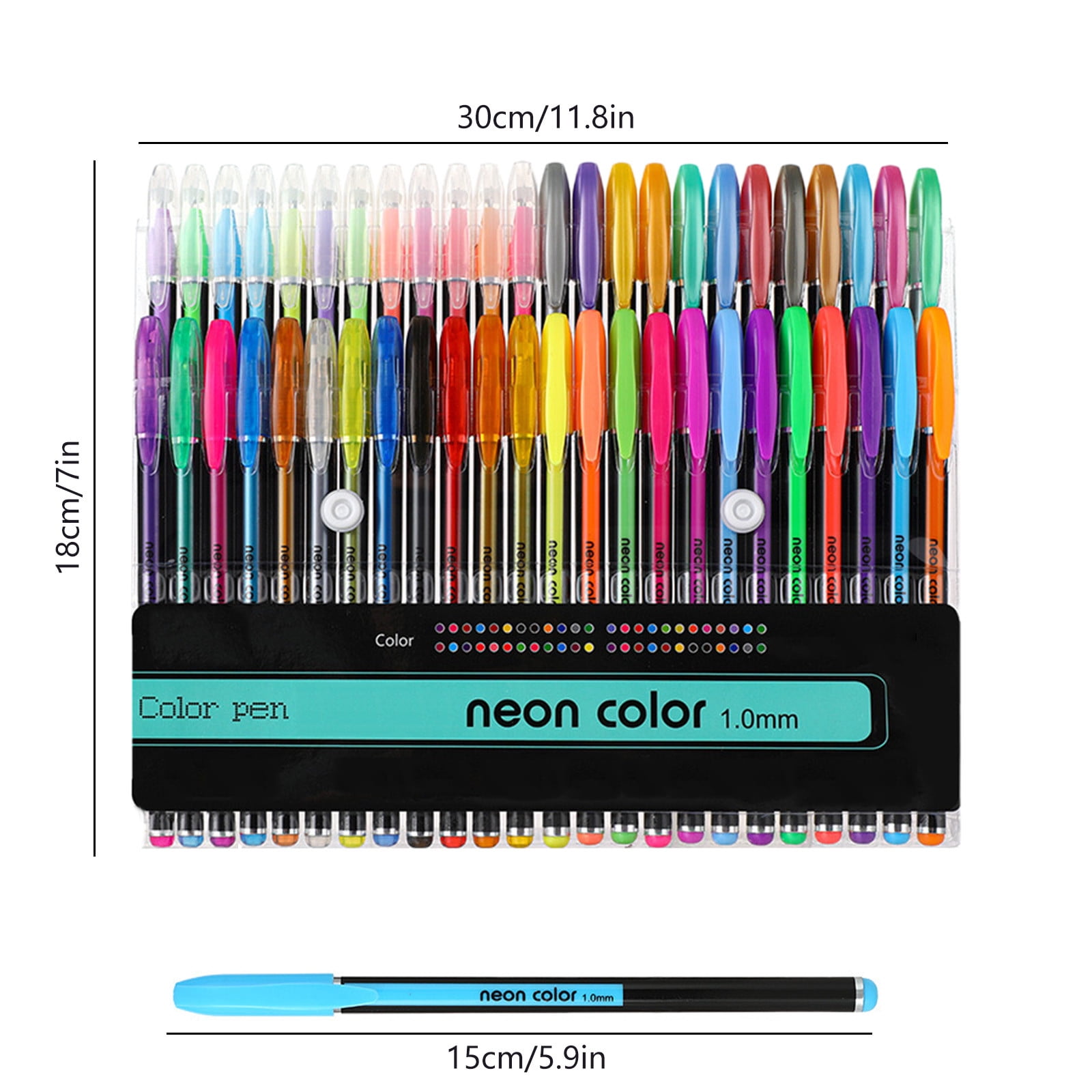 Gradient Color Highlighter Pen Non Bleeding Highlighter Eye Protection Marker Pen For Student Stationery