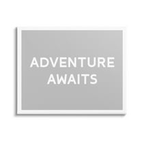 Stupell Industries Adventure Awaits Inspirational Inspirational Painting Gallery Wrapped Canvas Print Wall Art