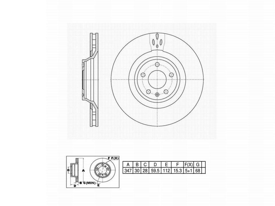 Winstop Brake Rotor, Front WS244721, Audi A6 Quattro 2011-2005