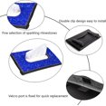 thumbnail image 2 of Caja de toallas de papel para visera de coche Cajón de papel de coche Juego de cajones de papel de coche Taladro completo para mujer decoración interior de coche (azul), 2 of 5