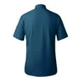 thumbnail image 5 of kamemir Men's Vintage Bowling Shirt Short Sleeve Button Down Summer Cuba Beach Shirts(Dark Blue,L), 5 of 6