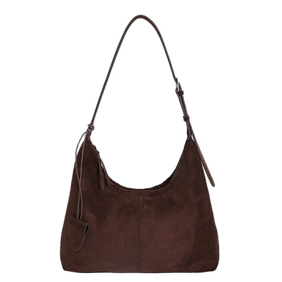 HUISZJ Shoulder Bag PU Leather Travel Handbag Large Capacity Messenger Purse for Women Work Shopping Travel (Coffee)