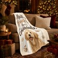 thumbnail image 3 of Goldendoodle Living Room Accent Autumn Dog Face, Cozy Pet Portrait Pattern, Warm Flannel Blanket for Living Room and Reading Nook, Dog Lovers autumn celebration Gift, Pet Lover Home Decor, 3 of 9