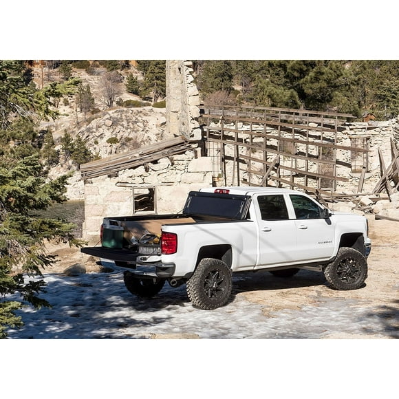 BAK Industries Tonneau Cover 226132 BAKFlip G2; Hard Panel Fold-Up; Lockable Using Tailgate Handle Lock; Black; Aluminum; Can Be Used With BAK Tool Box