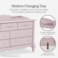 thumbnail image 4 of Evolur Changing Tray Diaper Changing Table, Dusty Rose, 4 of 6