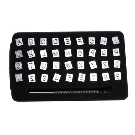 

Fly Sunton Carving Leather Seal Letters Alphabet Number Logo Stamp Handmade Durable DIY Tool(6mm)