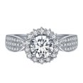 thumbnail image 1 of Anillo de joyería de diamante redondo para mujer Anillo de piedra blanca Anillo de compromiso de boda Regalo de joyería Anillo de compromiso de diamante de corte redondo Blanco Estilo clási Wmkox8yii fajkfhkj3098, 1 of 2