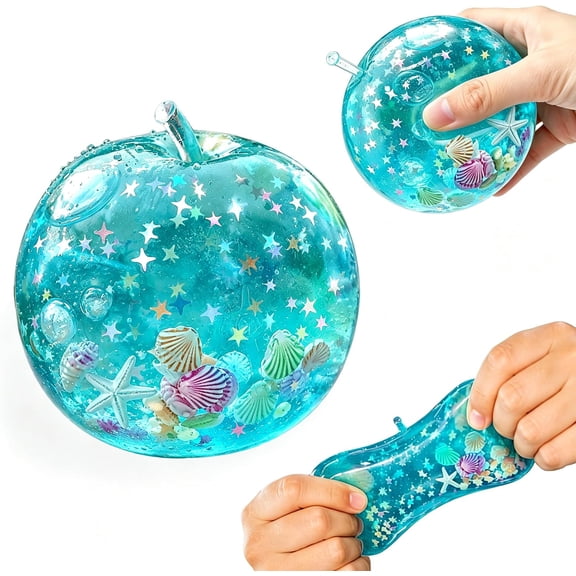 Apple Squishy,Fruit Squeeze Toy,Sensory Stress Relief Toy