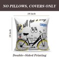 thumbnail image 2 of LALILO Throw Pillow Covers And Graphic Shirt Girl Graphic Shirt Fashion Cushion Cover 18" x 18", 2 Pack, 2 of 6