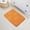 Orange, variant on 1 Piece Rectangular Color Variant Memory Foam Bathroom Rug Set Non-Slip PVC Backing