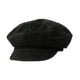 thumbnail image 3 of Gorra plana para mujer, boina vaquera vintage de tela vaquera, ideal como regalo de compras. Negro, 3 of 9