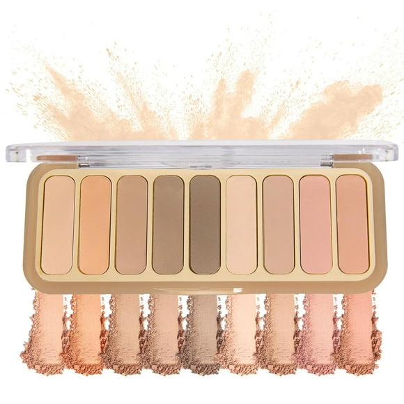 Mini Naked Eyeshadow Palette, All Matte Neutral Nude Eye Shadow Makeup Palette High Pigmented Naturing-Looking Ultra-Blendable Long Lasting Waterproof Eye