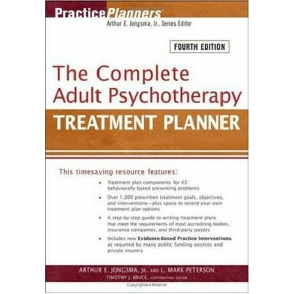 Pre-Owned The Complete Adult Psychotherapy Treatment Planner (Paperback) 9780471763468