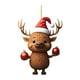 thumbnail image 2 of Adornos colgantes navideños, decoraciones navideñas, regalos navideños, colgante decorativo de familia de renos, adorno de familia de ciervos, árbol de Navidad/coche, decoraciones automotrices, 2 of 3
