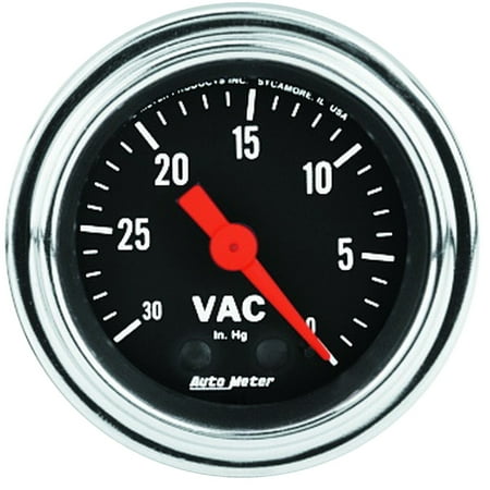 - AutoMeter 2484 Traditional Chrome Mechanical Vacuum Gauge