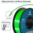 thumbnail image 3 of GEEETECH PLA 3D Printer Filament 1.75mm Green, Dimensional Accuracy +/-0.03mm, 1kg (2.2lbs) , 1080 Feet （330m）per Roll, Vacuum Packaging, Toughness Enhanced, Fit for Most 3D FDM Printer, 3 of 6
