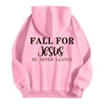 thumbnail image 3 of Hoodies For Women Trust in the Lord Hoodies Letter Print Christian Sweatshirt Oversized Pullovers For Women Winter Tops Preppy Teen Clothes, 3 of 4