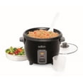 thumbnail image 2 of Refurbished Salton RC1653 Automatic Rice Cooker 6 Cup Stainless Steel Black, 2 of 5
