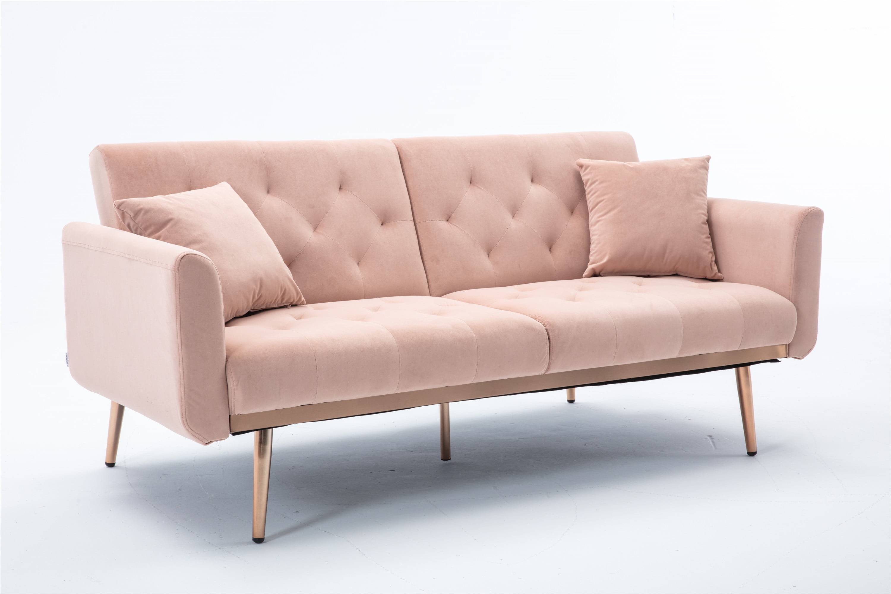 pink futon chair