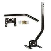 Five Star Outdoor HD TV Antenna Strongest Up to 150 Miles Long Range with Motorized 360 Degree Rotation, UHF/VHF/FM Radio Infrared Remote Control with Mounting Pole & 40FT Coax Cable Support 2 TVs