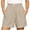 Gray-women shorts, variant on Linen Shorts for Women Dressy High Waisted Casual Elastic Pleated Wide Leg Summer Shorts with Pockets