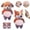 B, variant on 3D Shiba Inu Dog Belly Sticker Super Soft Silicone Anti Collision Sticker For Home Aesthetics Decorative Gift For Home Decoration