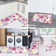 thumbnail image 5 of Pioneer Flower Floral Print Pattern Kitchen Rugs Sets Of 2,Anti Fatigue Kitchen Mat Rugs Non Slip Washable,Decorative Kitchen Floor Mats for Kitchen,Sink,Laundry,17"x30"+17"x47", 5 of 7