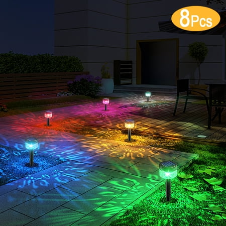

Solar Pathway Lights 8 Pack Giugt High Bright Up to 10-15H Solar Outdoor Lights Waterproof Solar Lights Auto On/Off Height Adjustable Solar Landscape Lights for Walkway Yard Decorative