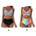 thumbnail image 5 of Qarigey Traje de baño para mujer, fiesta en la piscina, playa, surf, snorkel, niña, traje de baño para exteriores, parque acuático, conjuntos de ropa  tipo 2 S, 5 of 5