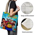 thumbnail image 3 of Bob the Train Bolso de tela con estampado de lienzo para mujer, bolsa de compras reutilizable y estética, con cremallera interior, regalo para mujer,40*45cm., 3 of 6
