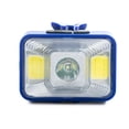 thumbnail image 1 of keepw Phare DEL 2 en 1 Feu Arrière 3 Modes Lampe Frontale Réglable Lampe Torche de Camping Lampe Lumière Randonnée Nuit Pêche Flash Bandeau Torche Bleu, 1 of 8