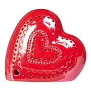 Way To Celebrate Rd Irid Glaze Heart.