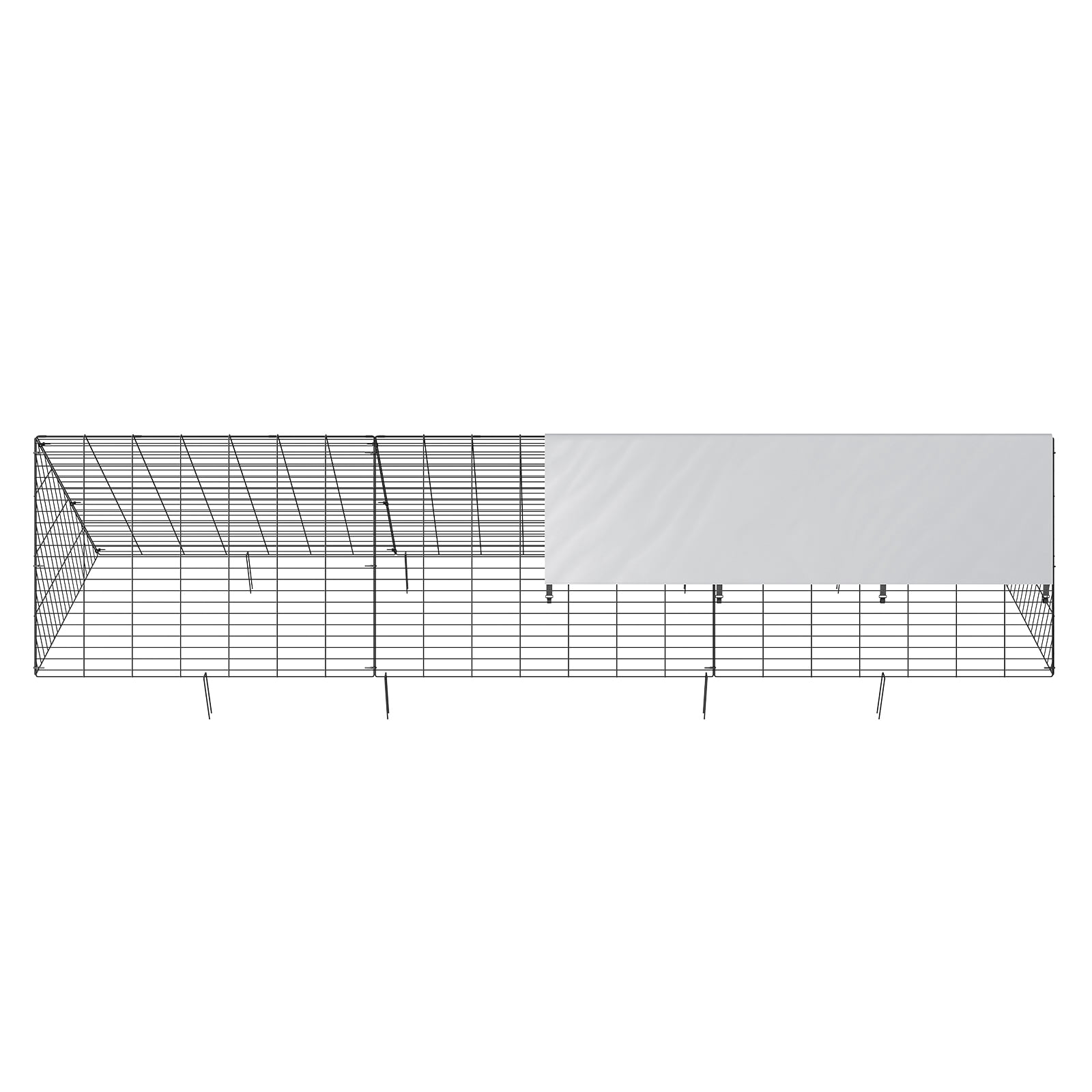 Chicken Tunnels, Chicken Tunnels for Yard, Portable Chicken Tunnels for Outside Easy Installation, Chicken Coop Run, Suitable for Chickens, Ducks, Rabbits 118.1 x 28 x 24.2 inch (LxWxH)