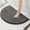 Dark Grey, variant on MK Gdledy Half Round Bath Mat Bathroom Rugs Semicircle Chenille Bath Rugs Water Absorbent Floor Mats for Kids Washable Bathroom Shower Mat Area Rugs,16"×24"