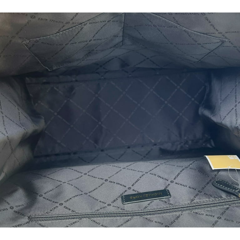 Michael Kors Mirella Large Logo Jacquard Tote Crossbody Bag Grey
