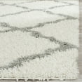 thumbnail image 4 of SAFAVIEH Dallas Logan Geometric Shag Area Rug, Ivory/Grey, 8' x 10', 4 of 7
