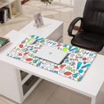 thumbnail image 3 of Long Mouse Pads for Desk,Colorful Sports Items Pattern Desk Mats on Top Of Desks, Desk Mouse Pad Extra Large with 3mm Non-Slip Base and Stitched Edge for Gaming,Office,Work,Home 31.5"x15.7", 3 of 6
